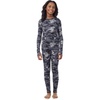 Cuddl Duds Heavyweight 2 Piece Sets Base Layer Thermal Underwear for Girls(Black Camo)